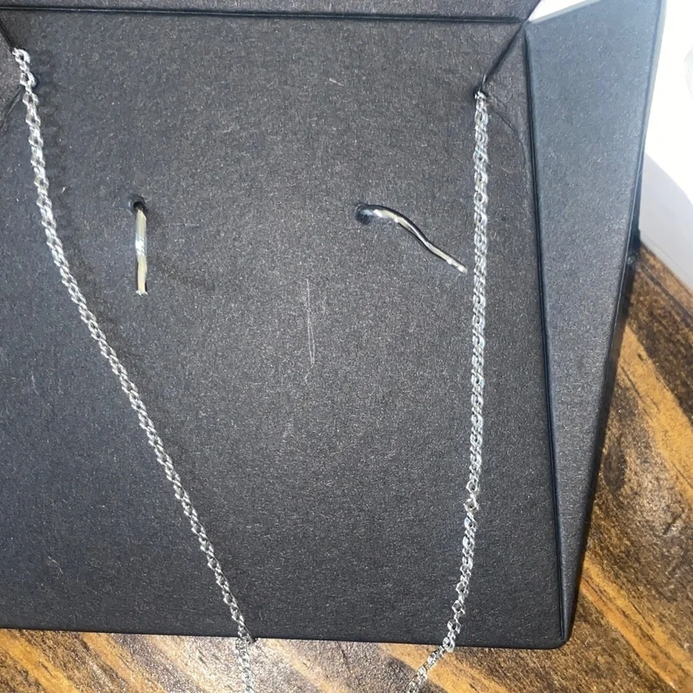 NWOT Elegant Silver Jewelry Set with Crystal Accents